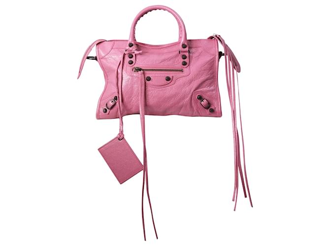 Balenciaga Pink City bag Leather  ref.1266291