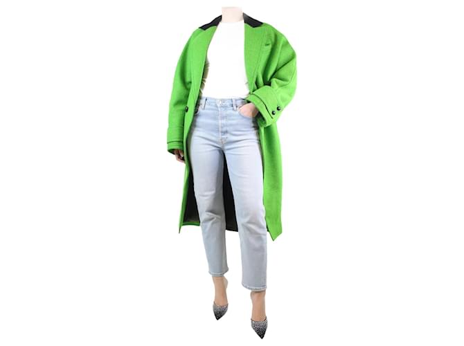 Philosophy Di Alberta Ferretti Green single-button wool coat - size UK 10  ref.1266293
