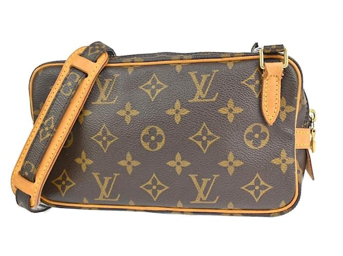 Louis Vuitton Marly Brown Cloth  ref.1266315
