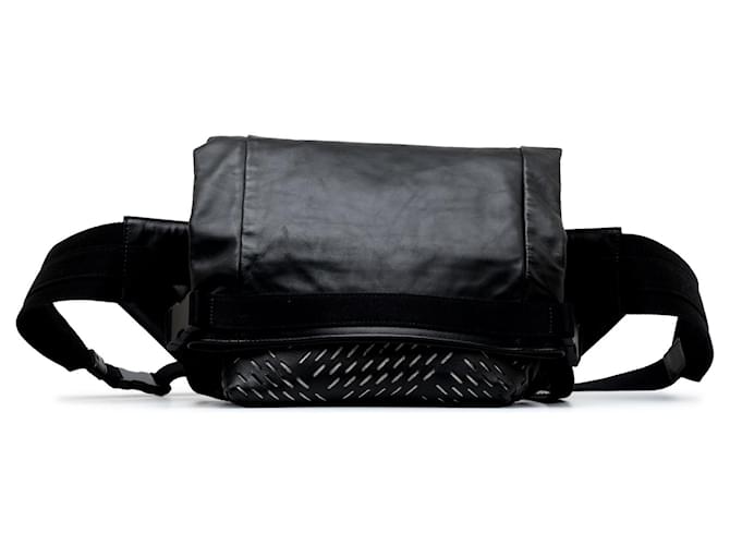 Bottega Veneta Black Perforated Leather Belt Bag Pony-style calfskin  ref.1266365