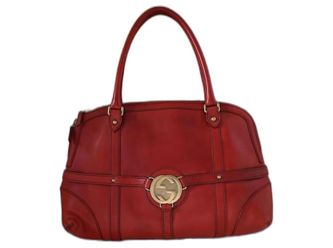 Gucci Totes Red Lambskin  ref.1266397