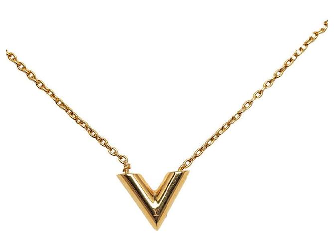 Louis Vuitton Essential V-Halskette M61083 Metall  ref.1266422