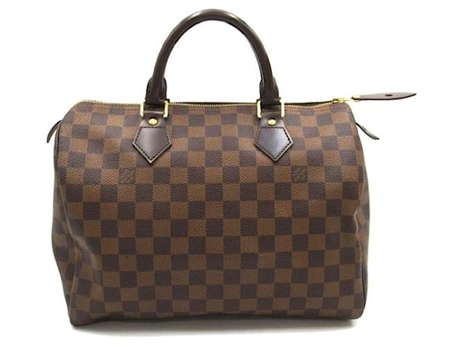Louis Vuitton Damier Ebene Speedy 30 Canvas Handbag N41531 in Excellent condition Cloth  ref.1266433