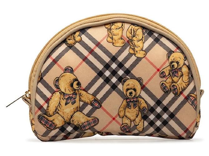 Burberry Nova Check Teddy Bear Cosmetic Pouch Cloth  ref.1266458