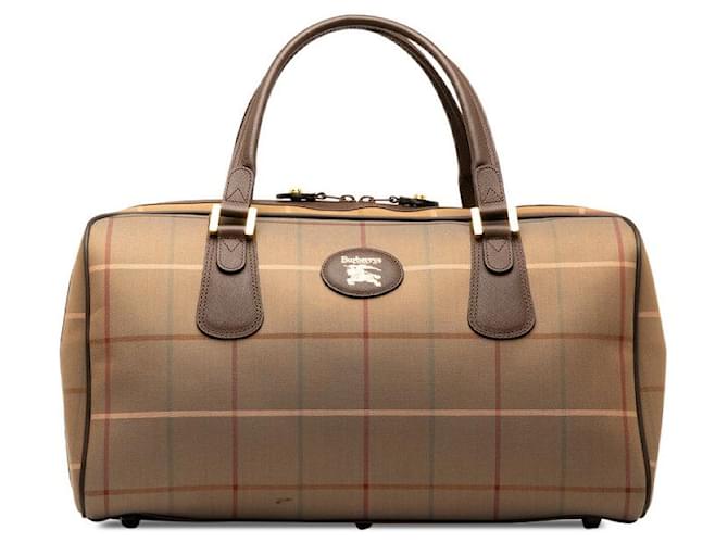Burberry Vintage Check Boston Bag Cloth  ref.1266469
