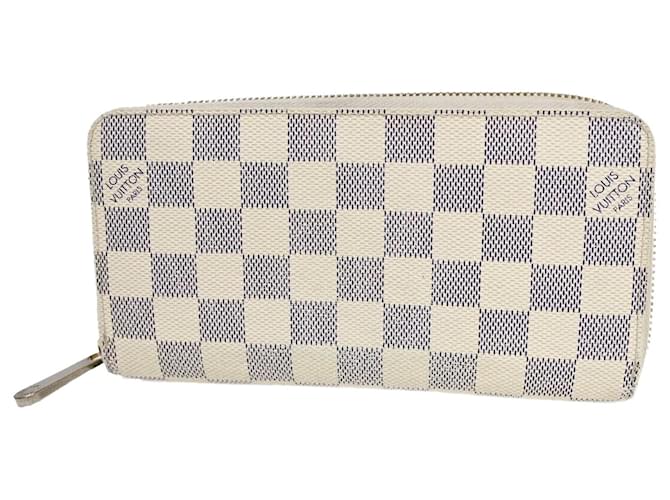 Louis Vuitton Zippy Wallet White Cloth  ref.1266490