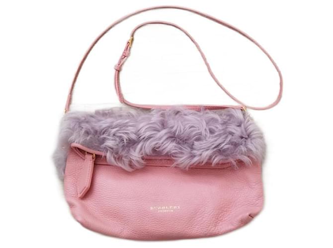 Burberry Totes Pink Leather  ref.1266520