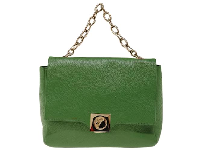 VERSACE Green Leather  ref.1266537