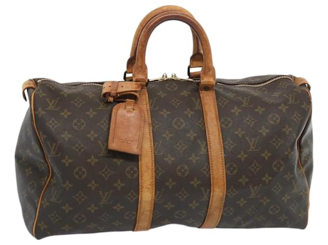 Louis Vuitton Monograma Keepall 45 Boston Bag M41428 LV Auth bs12141 Lona  ref.1266599