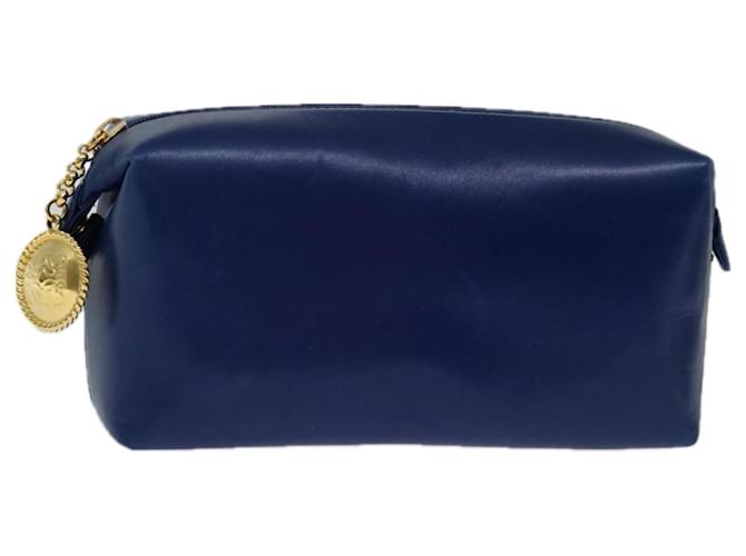LOEWE Pouch Leather Blue Auth 67125  ref.1266607
