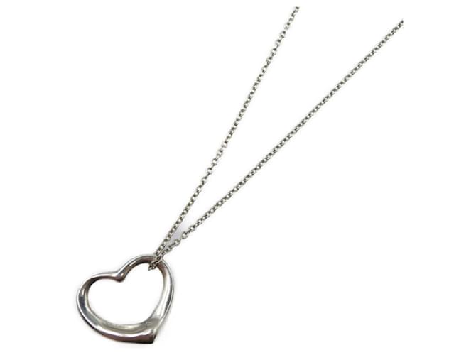 Tiffany & Co Open Heart Silvery Silver  ref.1266805