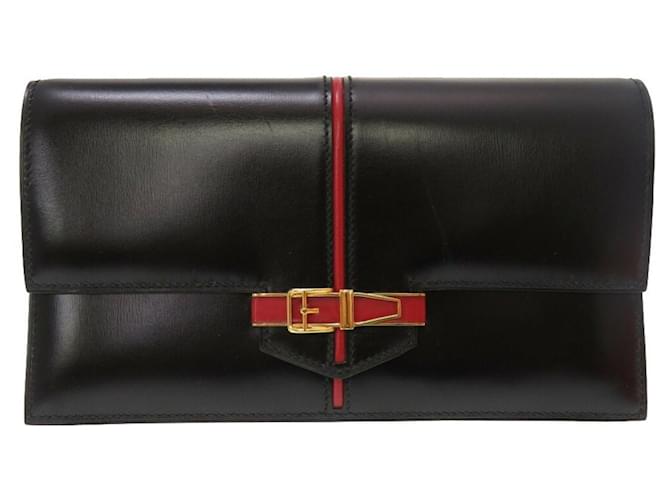 Hermès Black Leather  ref.1266842