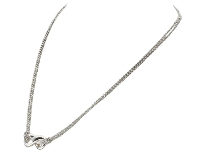 Tiffany & Co Infinity Silvery Silver  ref.1266907