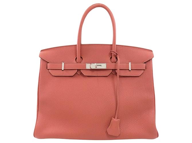 Hermès Birkin 35 Pink Leather  ref.1266913