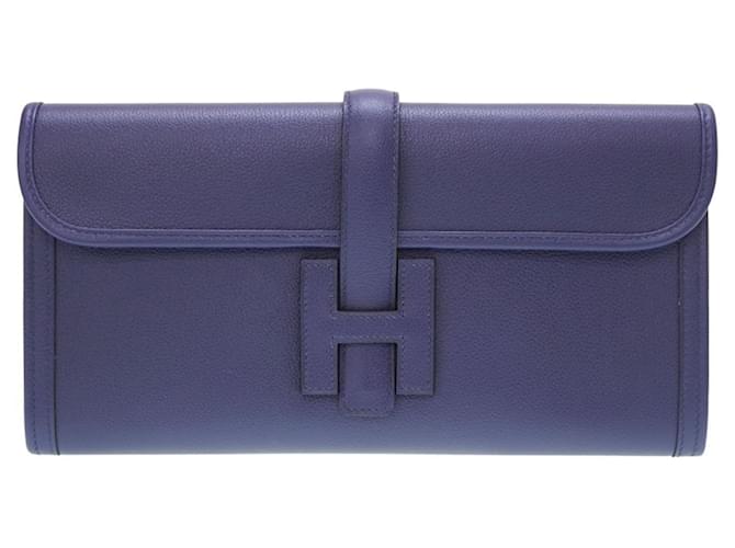Hermès Jige Purple Leather  ref.1266938