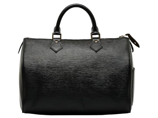Louis Vuitton Speedy 30 Black Leather  ref.1266974