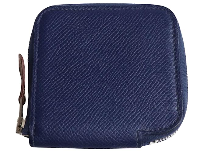 Hermès Silk'In Navy blue Leather  ref.1266996