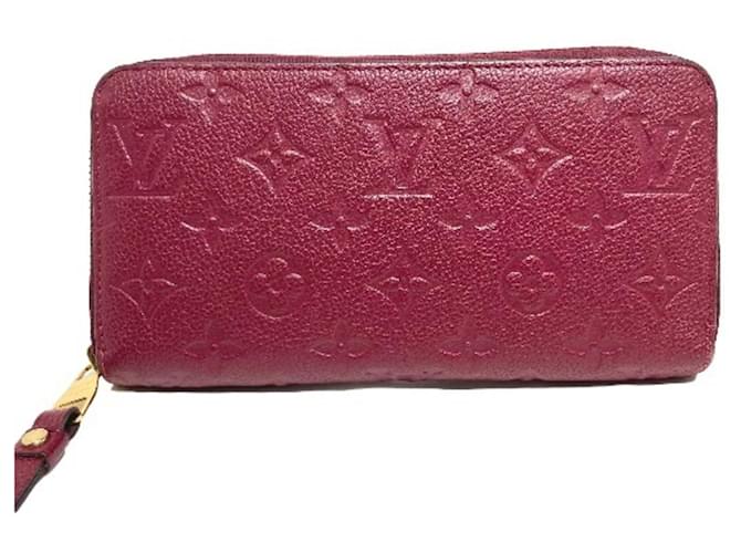 Louis Vuitton Zippy Wallet Red Leather  ref.1267052