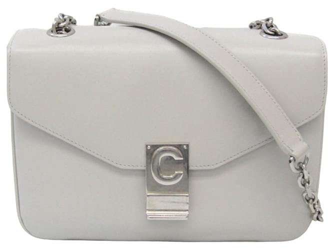 Céline C Grey Leather  ref.1267077
