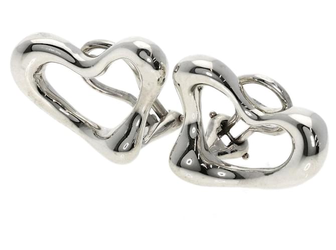 Tiffany & Co Open Heart Silvery Silver  ref.1267106