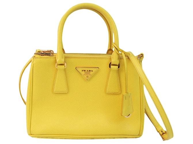 Prada Galleria Yellow Leather  ref.1267117
