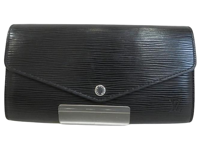 Louis Vuitton Portefeuille Sarah Black Leather  ref.1267237