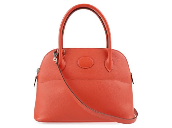 Hermès Bolide Orange Leather  ref.1267251