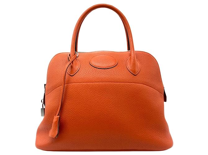 Hermès Bolide Orange Leather  ref.1267315