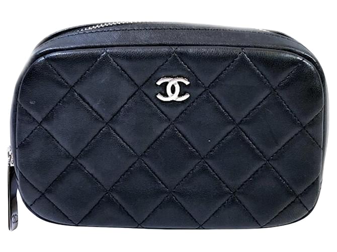Chanel Matelassé Black Leather  ref.1267434