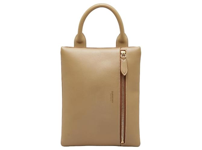 BURBERRY Beige Leather  ref.1267435