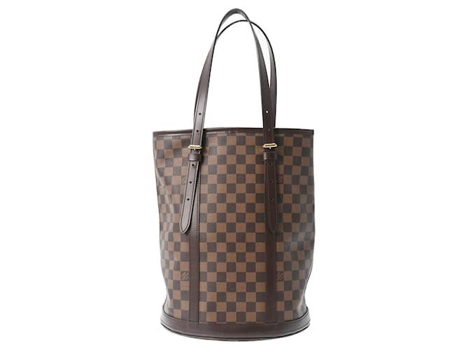 Louis Vuitton Bucket GM Brown Cloth  ref.1267459