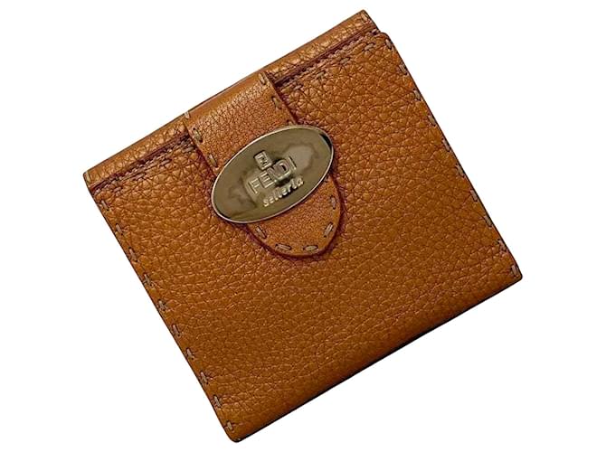 Fendi Selleria Brown Leather  ref.1267526