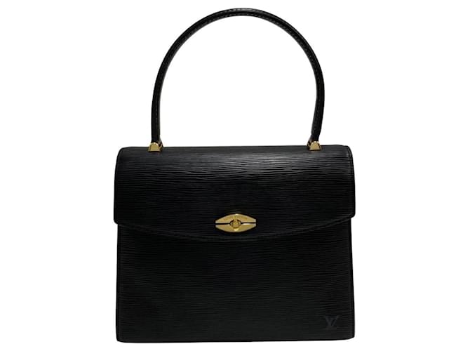 Louis Vuitton Malesherbes Negro Cuero  ref.1267729