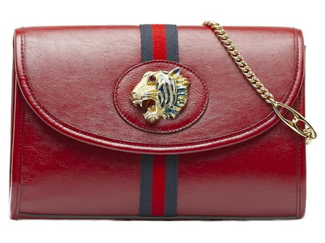 Gucci Rajah Red Leather  ref.1267741