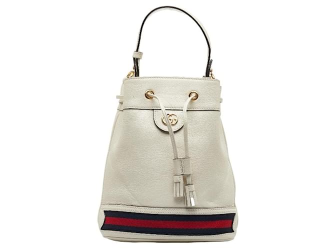 Gucci Ophidia Bianco Pelle  ref.1267782