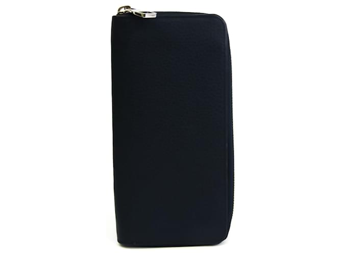 Louis Vuitton Zippy Wallet Vertical Navy blue Leather  ref.1267828