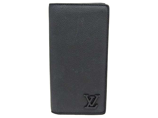 Louis Vuitton Portefeuille Brazza Black Leather  ref.1267885