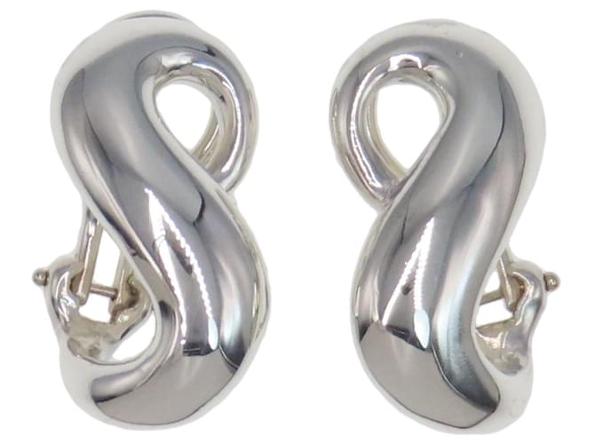 Tiffany & Co Infinity Silvery Silver  ref.1267970