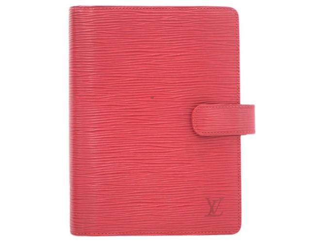 Louis Vuitton Agenda MM Red Leather  ref.1268051
