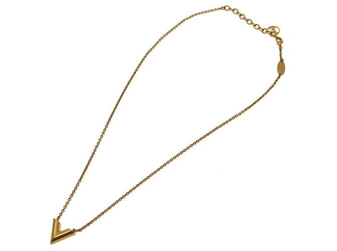 Louis Vuitton Essential V Dourado Metal  ref.1268086