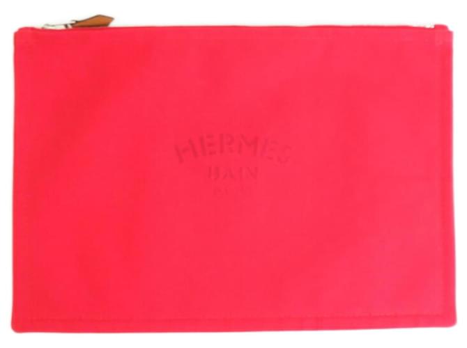 Hermès Neobain Red Cotton  ref.1268152