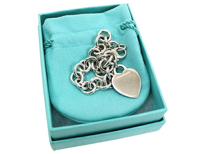 Tiffany & Co Heart Silvery Silver  ref.1268160