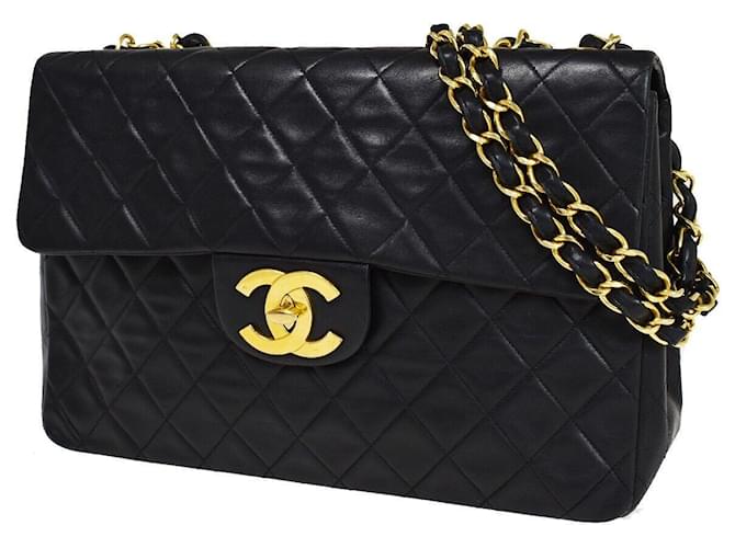 Chanel Timeless Black Leather  ref.1268205
