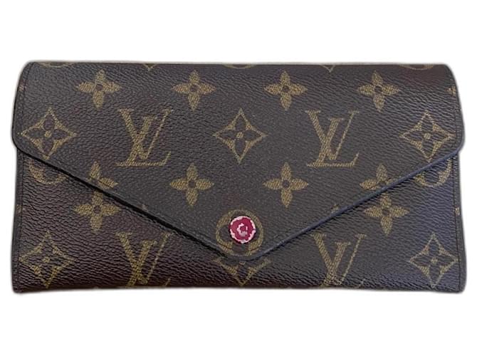 Louis Vuitton Josephine Wallet Brown Cloth  ref.1268218