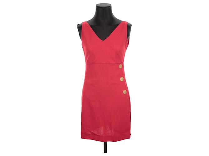 Saint Laurent Red dress Polyester  ref.1268240