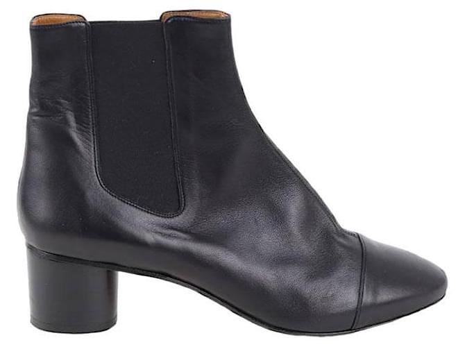 Isabel Marant Leather boots Black  ref.1268247