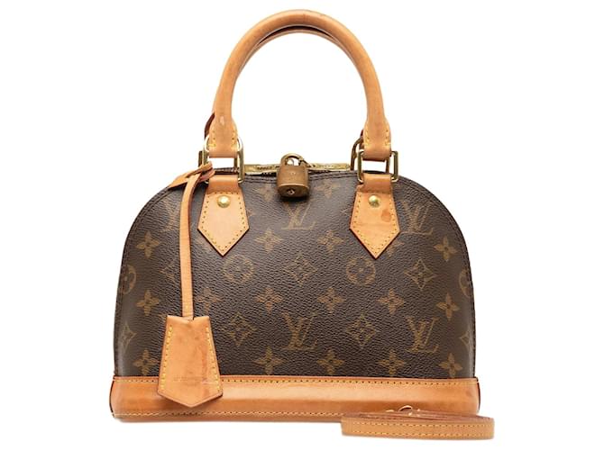 Bolso satchel Alma BB marrón con monograma de Louis Vuitton Castaño Cuero  ref.1268315
