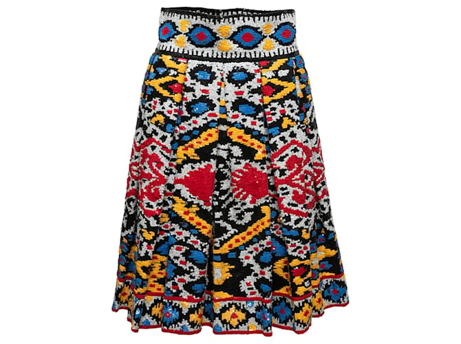Autre Marque Multicolor Naeem Khan Silk Sequin-Embellished Skirt Size US S/M Multiple colors Synthetic  ref.1268418