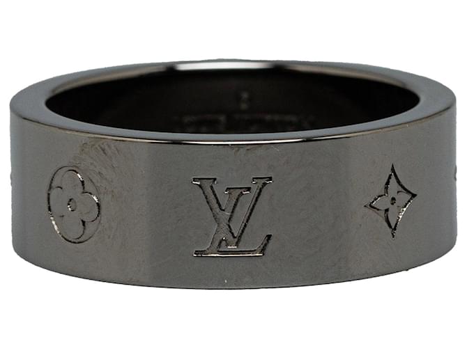 Anello grigio Louis Vuitton LV Instinct canna di fucile Metallo  ref.1268419