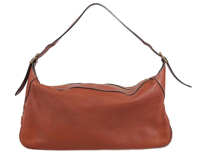 Céline CELINE Supple Calfskin Medium Romy Shoulder Bag Tan Brown Leather  ref.1268441